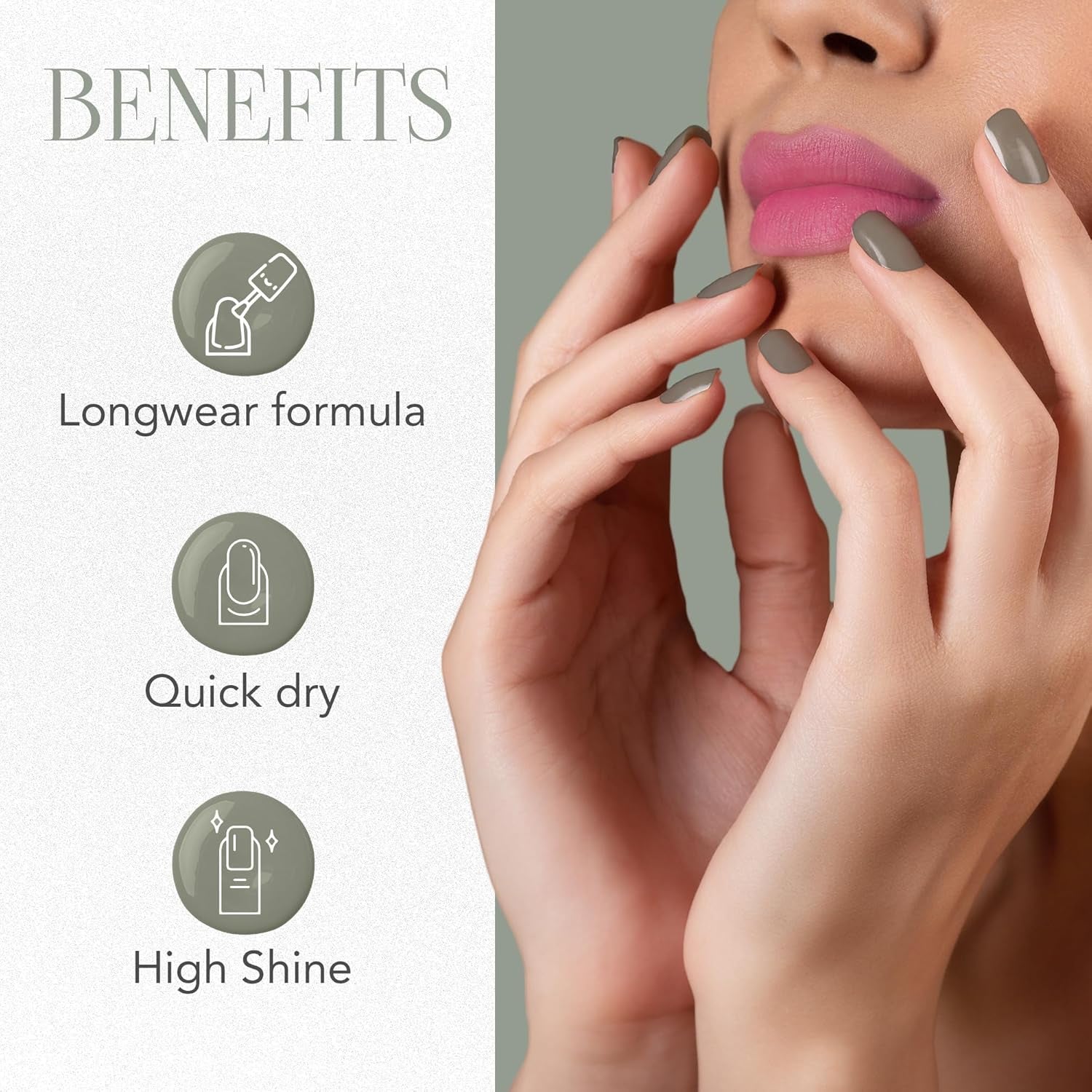 OG Beauty Pearl Grey Gel Intense Nail Polish (1 Pc / 10 ML) OG Beauty Pearl Grey Gel Intense Nail Polish (1 Pc / 10 ML)